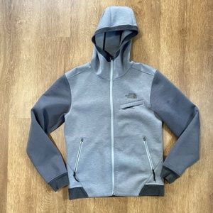 The North Face Neo Thermal Full-Zip Hoodie Grey with Charcoal Sleeves Size Small
